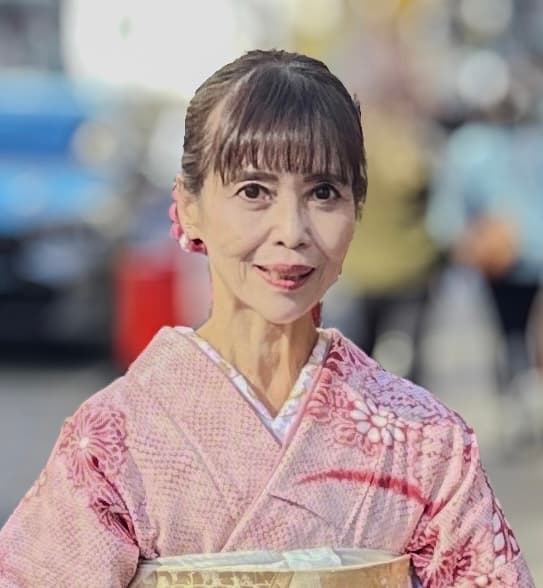 RIHAKU — Japanese calligraphy master, portrait in New York